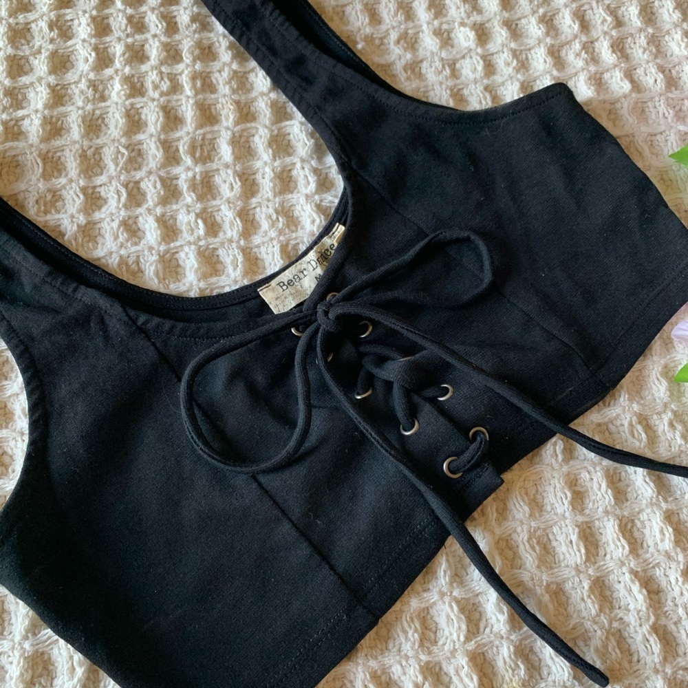 Tie up crop top